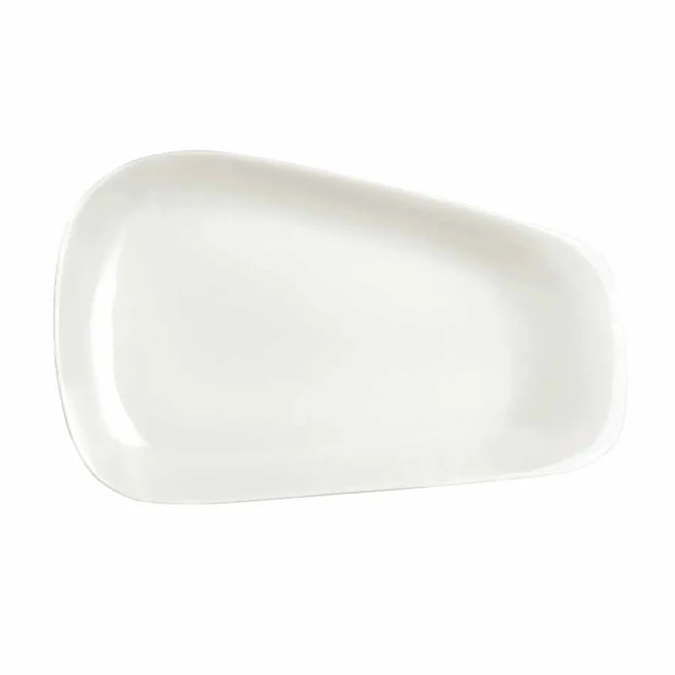 Kolacja z białej porcelany lub serwis serwowanych potraw - Nalah Viadurini