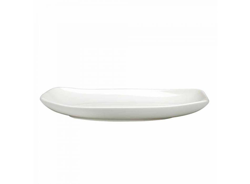 Kolacja z białej porcelany lub serwis serwowanych potraw - Nalah Viadurini