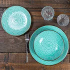 Obsługa dań w kolorze Hard Dolomite Grey, Light Blue lub Blue 18 sztuk - Arabian Viadurini