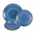 Obsługa dań w kolorze Hard Dolomite Grey, Light Blue lub Blue 18 sztuk - Arabian Viadurini