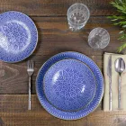 Obsługa dań w kolorze Hard Dolomite Grey, Light Blue lub Blue 18 sztuk - Arabian Viadurini