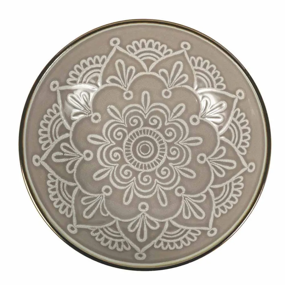 Obsługa dań w kolorze Hard Dolomite Grey, Light Blue lub Blue 18 sztuk - Arabian Viadurini