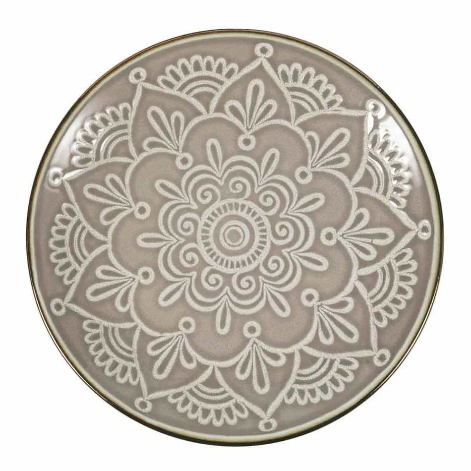 Obsługa dań w kolorze Hard Dolomite Grey, Light Blue lub Blue 18 sztuk - Arabian Viadurini