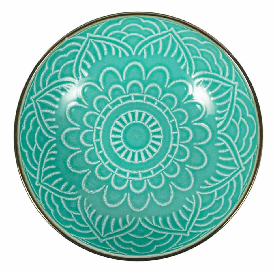 Obsługa dań w kolorze Hard Dolomite Grey, Light Blue lub Blue 18 sztuk - Arabian Viadurini