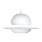 Nowoczesny i elegancki zestaw obiadowy z porcelany 24 sztuki - teleskop Viadurini