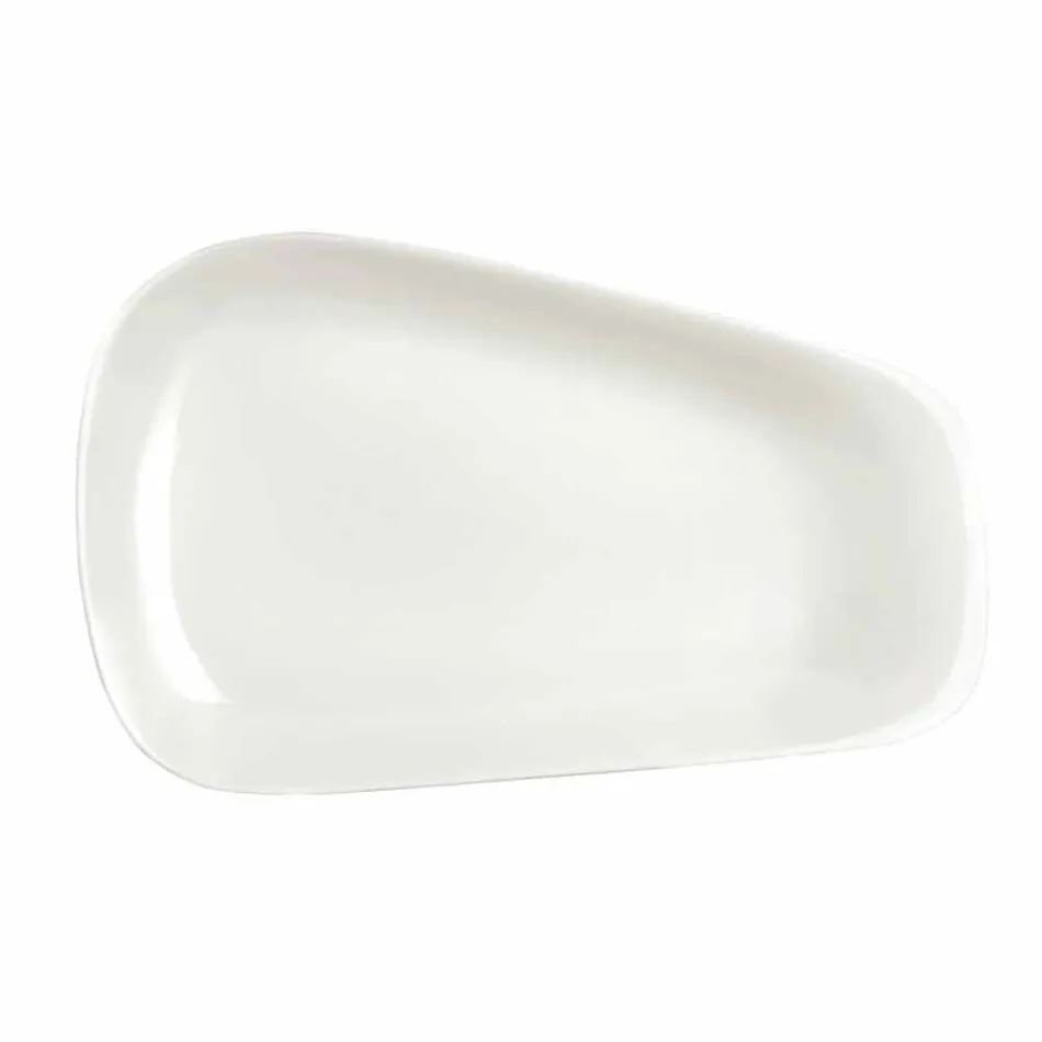 Porcelanowa kolacja lub zestaw talerzy obiadowych 14 sztuk - Nalah Viadurini