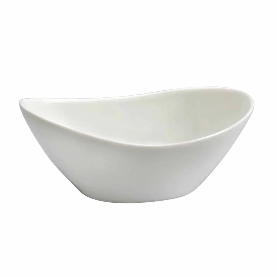 Porcelanowa kolacja lub zestaw talerzy obiadowych 14 sztuk - Nalah Viadurini