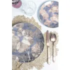 Zestaw sztućców Kolorowa stal satynowa Komplet 24 sztuki - fantasy Viadurini