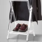 Valet do pokoju składanego z przezroczystego kryształu akrylowego - Stecla Viadurini