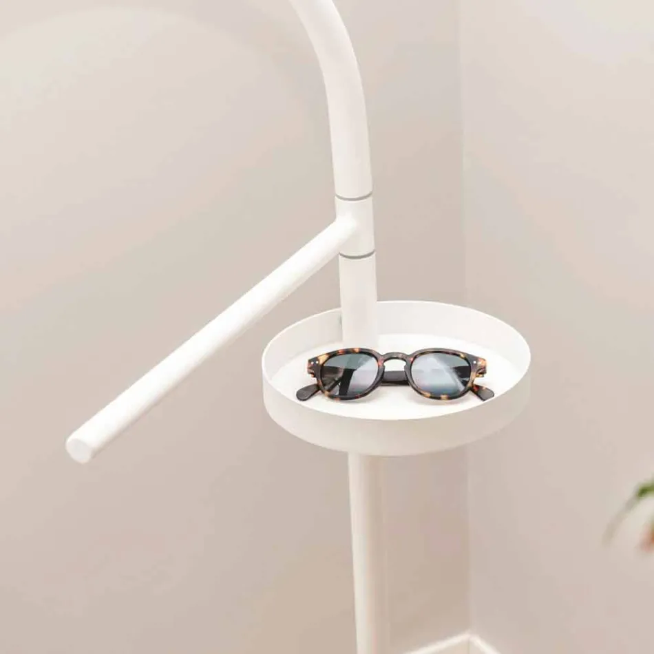 Nowoczesna lokajka ze stali malowanej RAL według projektu Made in Italy - Mirello Viadurini