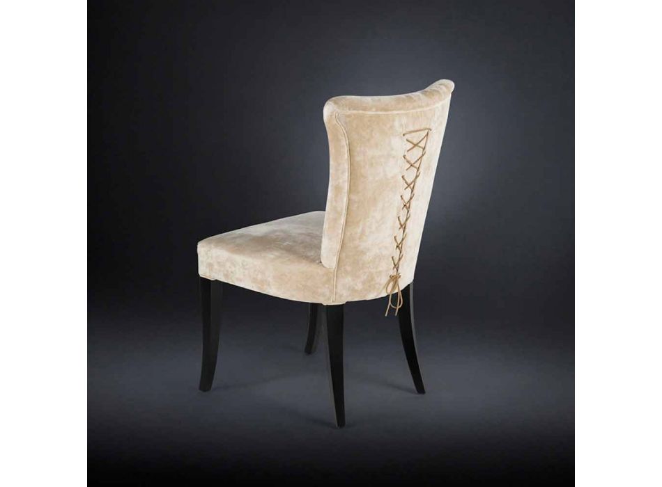 Krzesła 02 września belle époque stylu tapicerowane kolorze ecru Dita Viadurini