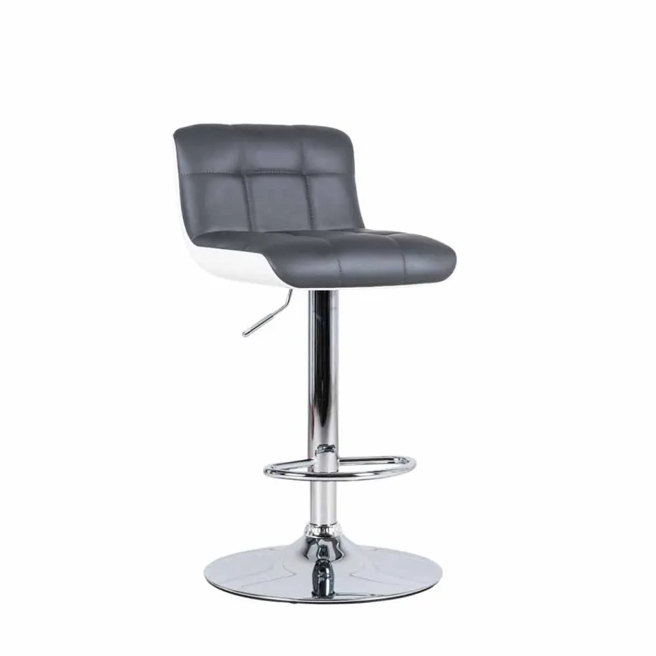 2 września tapicerowane stołki design, regulowane na wysokość Ida Viadurini