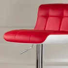 2 września tapicerowane stołki design, regulowane na wysokość Ida Viadurini