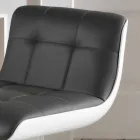 2 września tapicerowane stołki design, regulowane na wysokość Ida Viadurini