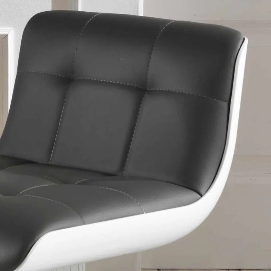 2 września tapicerowane stołki design, regulowane na wysokość Ida Viadurini