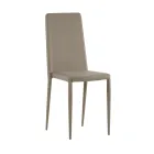 Zestaw 4 nowoczesnych krzeseł w kolorze białym, szarym lub gołębioszarym z ekoskóry - Dora Viadurini