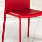 04 września nowoczesne krzesła Joy imitacji skóry, w całości pokryte Viadurini