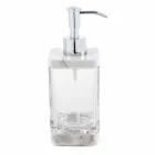 Nowoczesne akcesoria łazienkowe w marmurze Calacatta i szkle Carona Viadurini