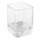 Nowoczesne akcesoria łazienkowe w marmurze Calacatta i szkle Carona Viadurini