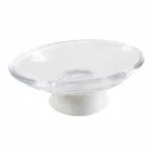 Nowoczesne akcesoria łazienkowe w marmurze Calacatta i szkle Carona Viadurini