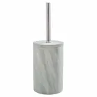 Zestaw akcesoriów łazienkowych z szarego kamienia Viadurini