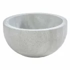 Zestaw akcesoriów łazienkowych z szarego kamienia Viadurini