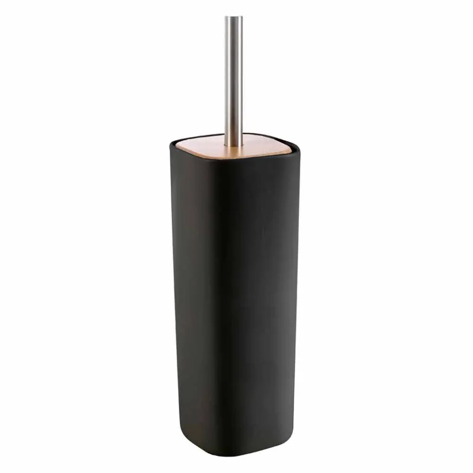 Zestaw akcesoriów ceramicznych i drewnianych Carsoli z drewna Viadurini