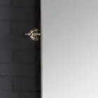 Zestaw kąpielowy z podwójną konsoli w białej ceramiki o strukturze liniowej Viadurini