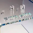 Nowoczesne zestawy nocne z metakrylanu Made in Italy - Leielui Viadurini