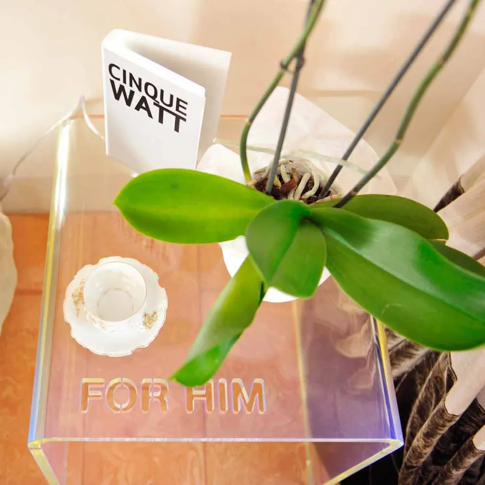 Nowoczesne zestawy nocne z metakrylanu Made in Italy - Leielui Viadurini