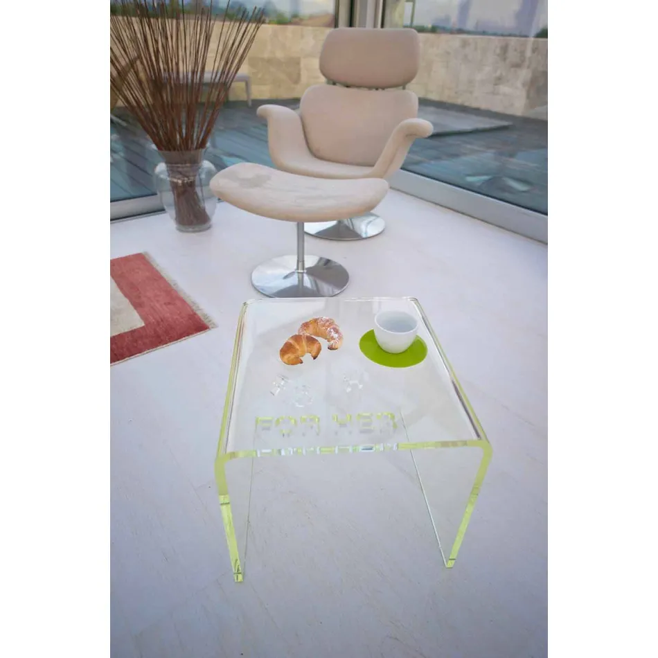 Nowoczesne zestawy nocne z metakrylanu Made in Italy - Leielui Viadurini