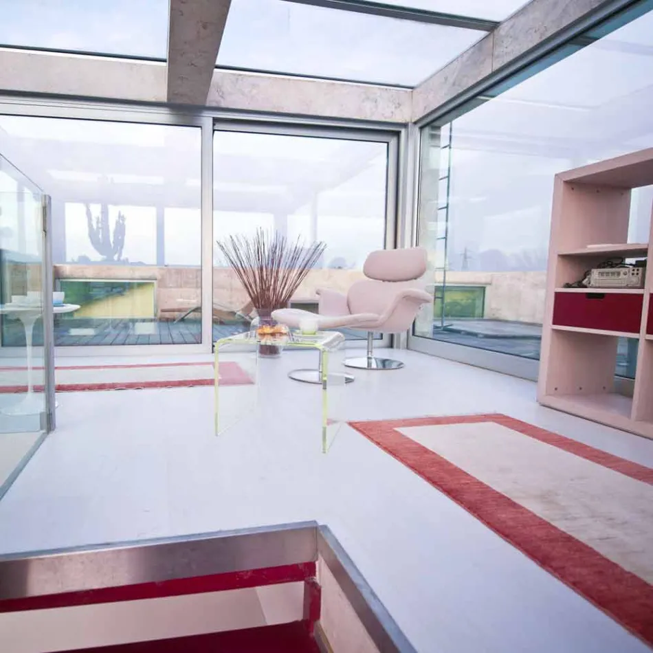 Nowoczesne zestawy nocne z metakrylanu Made in Italy - Leielui Viadurini