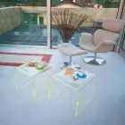 Nowoczesne zestawy nocne z metakrylanu Made in Italy - Leielui Viadurini