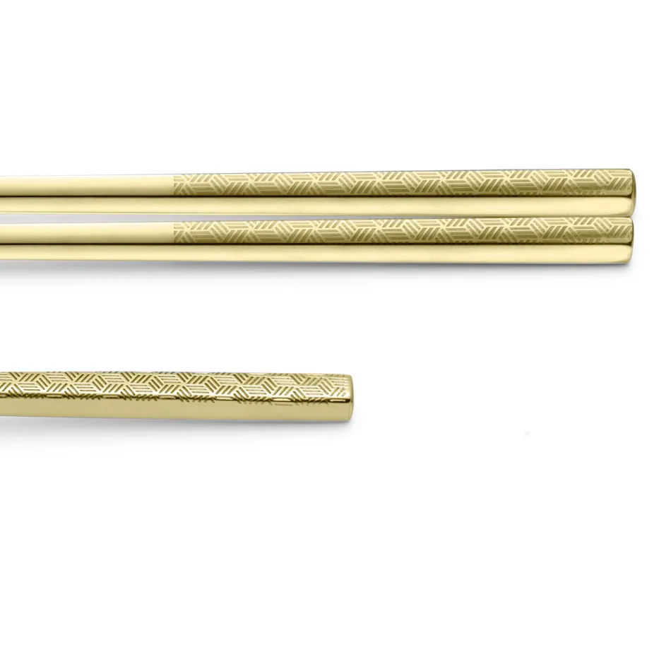 Zestaw składający się z łyżki owoców, pałeczek i podstawki na sztućce z origami - Osaka Viadurini