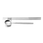 Zestaw składający się z łyżki owoców, pałeczek i podstawki na sztućce z origami - Osaka Viadurini