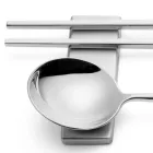 Zestaw składający się z łyżki do owoców, pałeczek i podstawki na sztućce - Osaka Viadurini