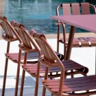 Zestaw 2 krzeseł ogrodowych wykonanych w całości z aluminium - Resplendent Viadurini