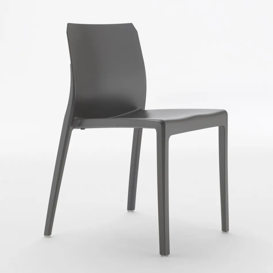 Zestaw 4 krzeseł do użytku zewnętrznego i wewnętrznego z polipropylenu w różnych kolorach - zbudowany Viadurini