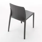 Zestaw 4 krzeseł do użytku zewnętrznego i wewnętrznego z polipropylenu w różnych kolorach - zbudowany Viadurini