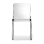 Zestaw 4 krzeseł do użytku zewnętrznego i wewnętrznego z polipropylenu w różnych kolorach - zbudowany Viadurini