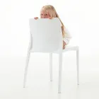 Zestaw 4 krzeseł do użytku zewnętrznego i wewnętrznego z polipropylenu w różnych kolorach - zbudowany Viadurini