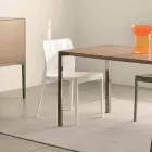 Zestaw 4 krzeseł do użytku zewnętrznego i wewnętrznego z polipropylenu w różnych kolorach - zbudowany Viadurini