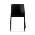 Zestaw 4 krzeseł do użytku zewnętrznego i wewnętrznego z polipropylenu w różnych kolorach - zbudowany Viadurini