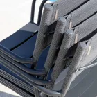 Zestaw 4 krzeseł ogrodowych z ocynkowanego metalu i Batyline - Prestigio Viadurini