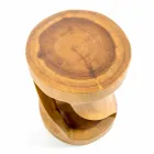 Zestaw mebli łazienkowych Brusson wykonany z litego drewna o nowoczesnym wyglądzie Viadurini