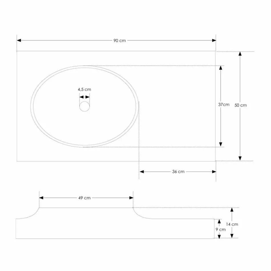 Zestaw mebli łazienkowych Brusson wykonany z litego drewna o nowoczesnym wyglądzie Viadurini