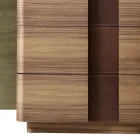 Komoda wysoka z litego drewna design Grilli York made in Italy Viadurini