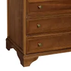 Komoda z patynowanego drewna orzechowego Made in Italy - Selvans Viadurini