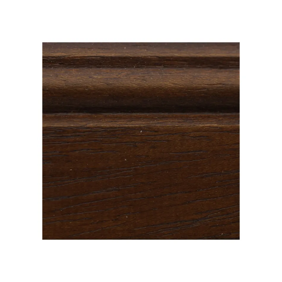 Komoda z patynowanego drewna orzechowego Made in Italy - Selvans Viadurini