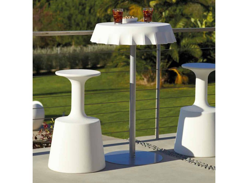 Wysokoprofilowy stołek barowy Modern Slide Drink made in Italy Viadurini